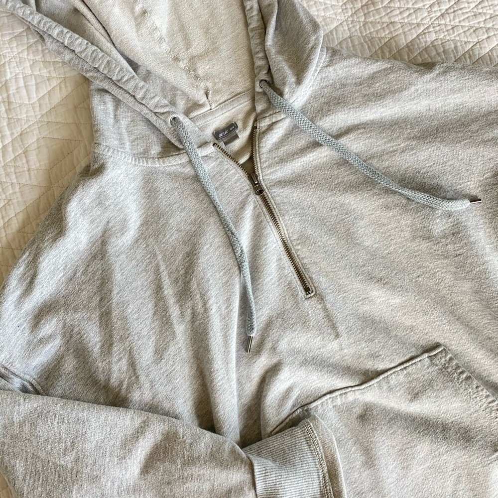 Aerie Half Zip Hooded Sweatshirt